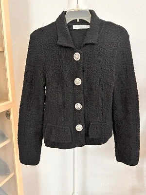 Cárdigan Willow Mujer 100% Algodón Grueso Tejido Chaqueta Joya Botón Earthcore S Foto 1 de 4