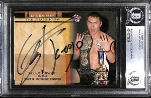 Taka Michinoku Signed 2011 BBM Champions Card BAS COA New Japan Pro Wrestling #d
