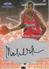 Michael Olowokandi 2000 Fleer Mystique Fresh Ink Clippers Auto Autograph Card 