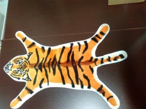 Tiger PRINT ANIMAL Area RUG FAUX COWHIDE SKIN RUG MAT CARPET Floor Mat 1.8'x2.7'
