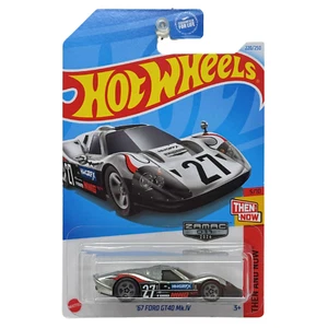Hot Wheels ZAMAC 1967 Ford GT40 Mk.IV Then and Now 1:64 Diecast - Picture 1 of 3