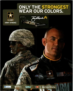 Tony Schumacher Hand Signed 8x10 Cardstock 2011 NHRA Top Fuel POWERade Dragster - Bild 1 von 2