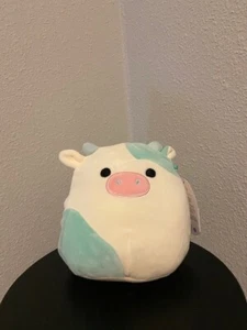 Peluche Squishmallow Belana The Cow 8 pollici HTF, nuovo con etichette - Foto 1 di 4