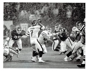 1988 Original Photo Chiefs Mass Bell Jets O'Brien Sweeney Haight Football Game - Picture 1 of 2