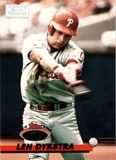 1993 Stadium Club #477 Len Dykstra First Day Production Great!