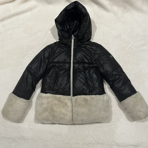 Michael Kors Cappotto nero pelliccia gioventù 14