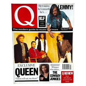 Q Magazine 1991 March Queen Freddie Mercury Lemmy Motorhead KLF Vintage Mag - Picture 1 of 10