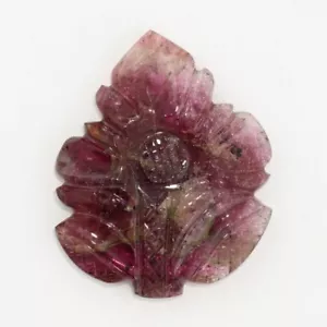 TURMALINA ROSA 38,7 x 31,5 MM TALLA DE FLORES F-3760 - Imagen 1 de 1