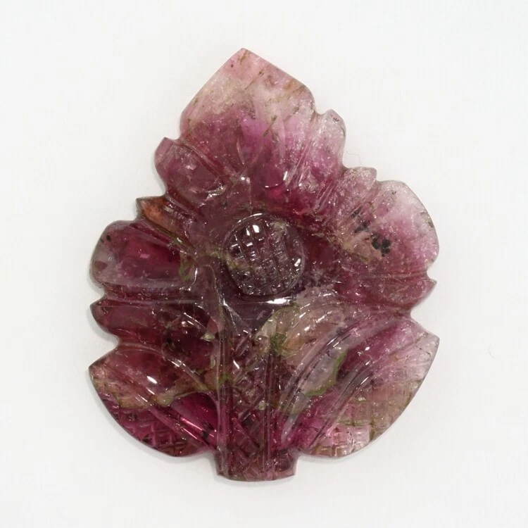 TURMALINA ROSA 38,7 x 31,5 mm talla de flores F-3760 Foto 1 de 1