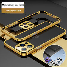 Case For iPhone 13 12 Pro Max 11 12 Shockproof Metal Stainless Steel Phone Cover