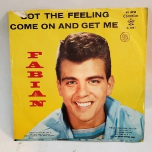 Fabian GOT THE FEELING / COME ON AND GET ME (ROCK 45/PS) #1041 PLAYS VG+ TO VG++ - Picture 1 of 6