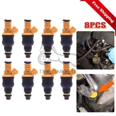 1 Set Flow Matched Bosch 0280150943 Fuel Injectors for Ford 4.6 5.0 5.4 5.8 - Image 1 of 4