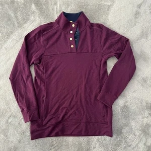 WoolX Charlie Pullover Maglione Donna PICCOLO Invernale Berry Misto Merino - Foto 1 di 5