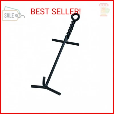 Elevador de tapa de horno holandés Lodge Camp. Culata de barra negra de 9 mm para levantar y transportar Du Foto 1 de 2