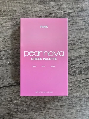 Pear Nova Cheek Palette in PINK cream, powder, pearl VEGAN 3 x 4G - Image 1 of 4