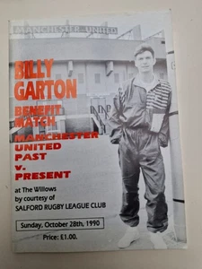BILLY GARTON BENEFIZSPIEL - MANCHESTER UNITED VERGANGENHEIT GEGEN GEGEN GEGENWART - OKTOBER 1990 - Bild 1 von 1