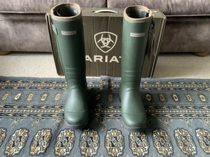 Ariat Burford Insulated Zip Rubber Wellingtons Wellies 8 42 - Picture 1 of 4