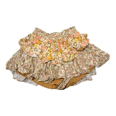 Pantalones Cortos Para Mujer American Eagle XS Capas Florales Cottagecore Boho Tono Tierra Foto 1 de 4