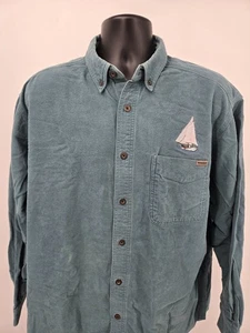 Woolrich Flannel Shirt Adult XL Green Outdoor Hiking Button Down Fishing Men * - Picture 1 of 17