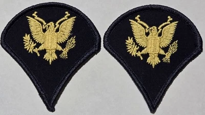 Pair of US ARMY SPECIALIST E-4 SPC SPC4 RANK PATCH ENLISTED DIRTY BIRD UNIFORM - Image 1 of 2