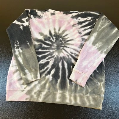 Maurices 领带染料套衫运动衫时尚休闲舒适多色女式小号 — 第 1/4 张图片