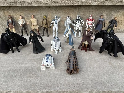 Star Wars Action Figure 2000s Clone Commanders, Boba Fett, Taun We - Lot Of 18 - Image 1 of 4