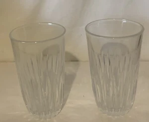Lead Crystal Water Glasses Set of 2 - Picture 1 of 2