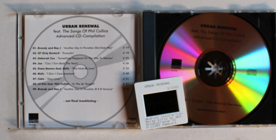 Urban Renewal Feat. The Songs Of Phil Collins GER Adv CDR 2001 + Promo Slide! - Bild 1 von 1