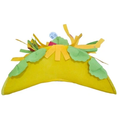 Sombrero de fiesta de tacos Amscan 8" x 18", amarillo, 1 pieza, talla única, multicolor  Foto 1 de 4