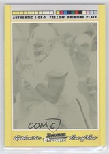 2007 Bowman Chrome Framed Printing Plate Yellow 1/1 Brandon Jacobs #BC133 0f8