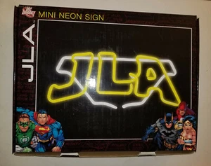 DC Comics DC Direct JLA Justice League of America Mini Leuchtreklame FUNKTIONIERT!! - Bild 1 von 3