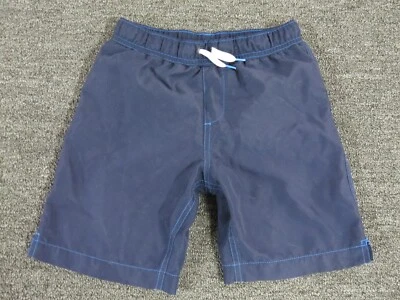 Bañador Lands End para niños pequeños bolsillos azules de nailon forrado liso Foto 1 de 3