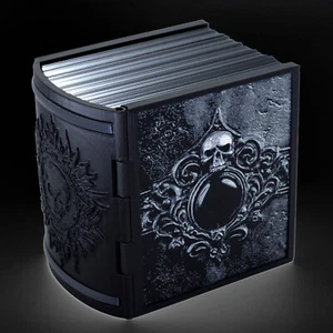 Mox Jet Tome Deck Box * Black Spellbook * Commander * MTG * Fits 100+ cards - Picture 1 of 5
