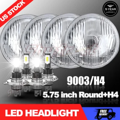 Faros LED 4 piezas 5,75" 5-3/4" redondos para camioneta GMC-C15/C1500 1961-1972 C2500 Foto 1 de 4