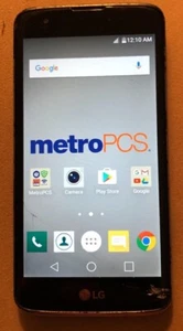[ROTO] LG K7 MS5330 8GB (Metro PCS) Smartphone Reparación Buen Usado Vidrio agrietado - Imagen 1 de 2