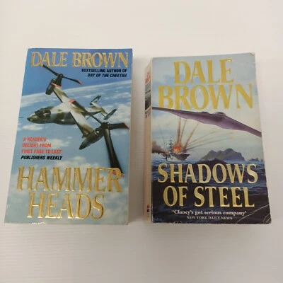 Bundle Lot 2 X Dale Brown Small Paperback Books Hammer Heads & Shadows Of Steel - image 1 of 4