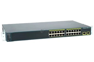 WS-C2960-24TT-L KATALIZATOR CISCO 2960 24-PORTOWY PRZEŁĄCZNIK 10/100 ETHERNET - Zdjęcie 1 z 7