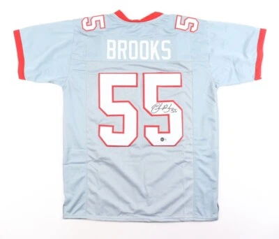 Derrick Brooks Signed Tampa Bay Buccaneers Jersey (Beckett) Hall of Fame 2014 LB - Image 1 of 4
