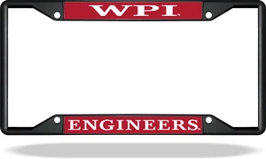 Marco de matrícula negro Worcester Polytechnic Institute WPI Engineerings - Imagen 1 de 1