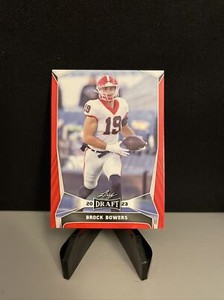 Brock Bowers 2023 Leaf Draft Red #18