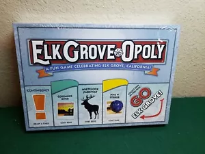 ELK GROVE OPOLY Board Game Monopoly Elk Grove California Edition, New, Sealed - Picture 1 of 4