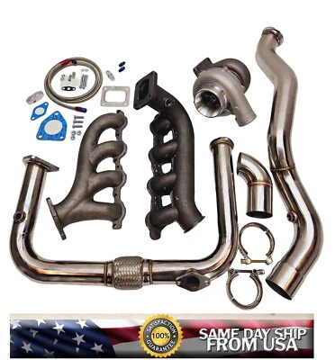 Vortec LS V8 5.3L 6.2L LSX Hot Part Manifold Turbo Kit Cross T4 LC9 - Image 1 of 4