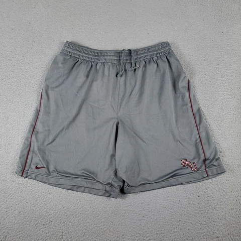 Nike Florida State Seminoles FSU Shorts Mens Large Gray College Sports Cover