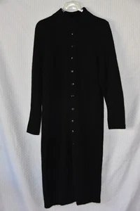 Vintage RATIO Designer Wool-Angora Blend Button Sweater Medi Dress Size Medium - Picture 1 of 9