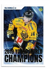 2019-20 Finnish League Cardset 2019 Young World Champions /999 #4 Ville Heinola