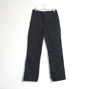 Polo Ralph Lauren Womens Black Trousers Smart Ladies Cotton Casual Size 28W - Picture 1 of 11