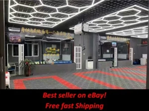 Sechskant LED Beleuchtung Auto Detail Garage Werkstatt Einzelhandelsbeleuchtung mit Grenzfläche - Bild 1 von 9