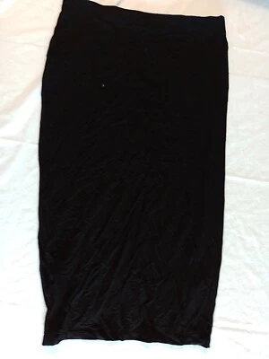 Ladies Skirt F&F Size 12 Stretch Black 23090 - Image 1 of 4