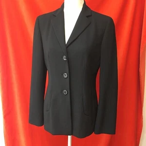 Agnona textured twool crepe blazer in black size 42 - Picture 1 of 8