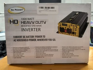 Go Power! GP-1000HD 1000-Watt Heavy Duty Modified Sine Wave Inverter (1000) - Picture 1 of 5